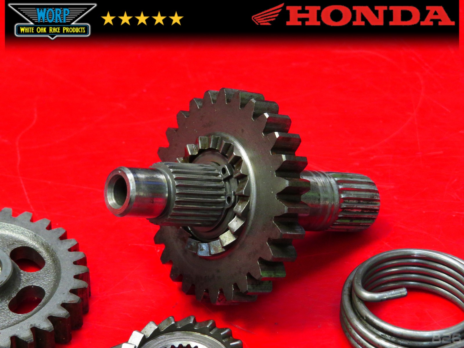 1982 HONDA CR250R KICK START STARTER KICKSTART GEAR SHAFT SPINDLE OEM / CR480