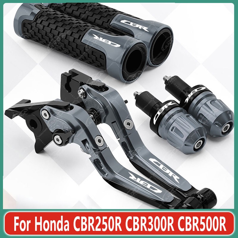For Honda CBR250R CBR300R CBR500R Brake Clutch Levers Handlebar Grip Set New