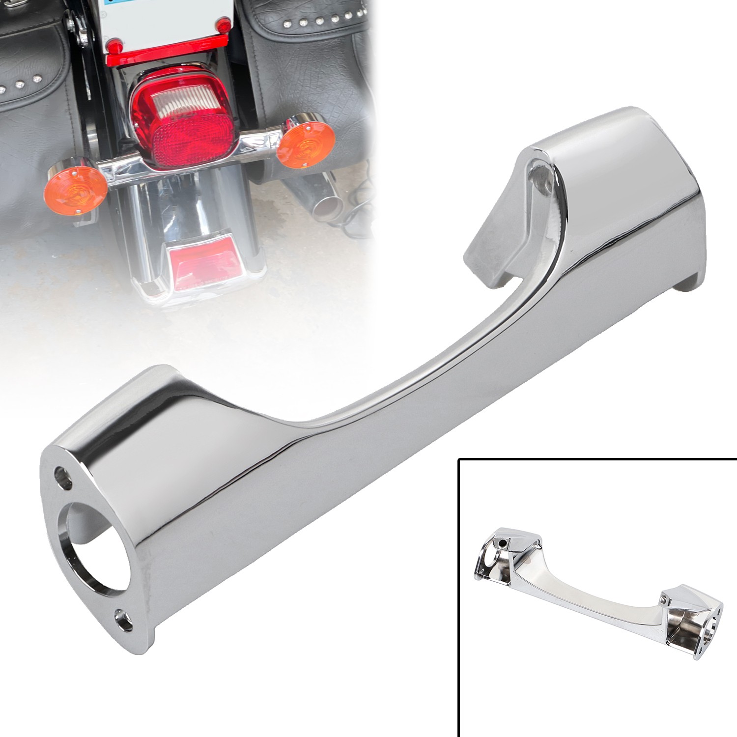 7.5″ Rear Turn Signal Mount Bar For Harley Fat Boy Heritage Softail Tour Glide