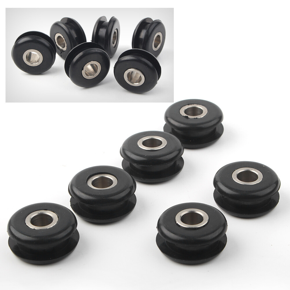 For Softail Fat Bob Gas Tank Flat Side Mounting Rubber Bushing Steel Inserts Set