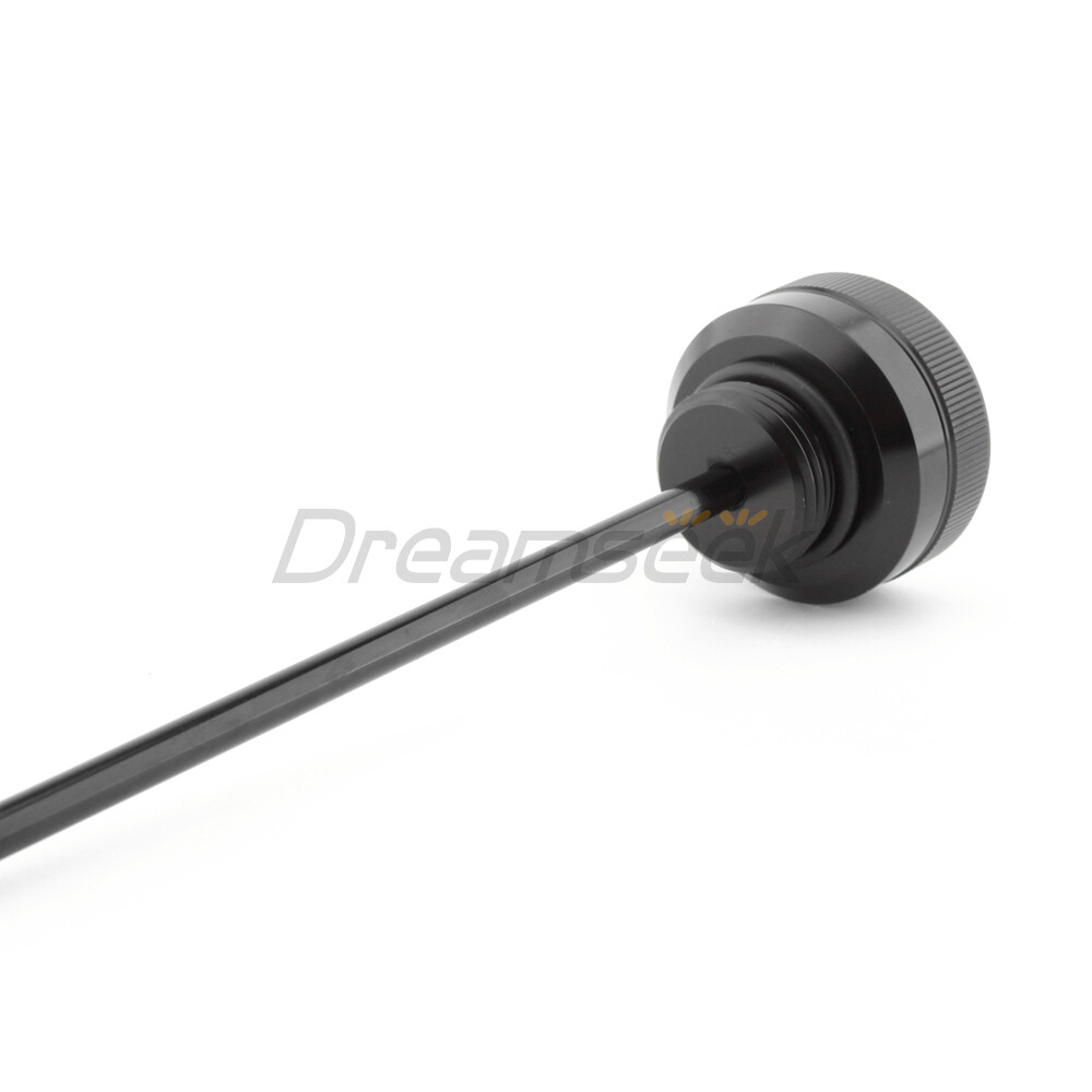 Black Oil Tank Fill Plug for Harley VRSCA VRSCB VRSCD Dipstick Transmission Alu