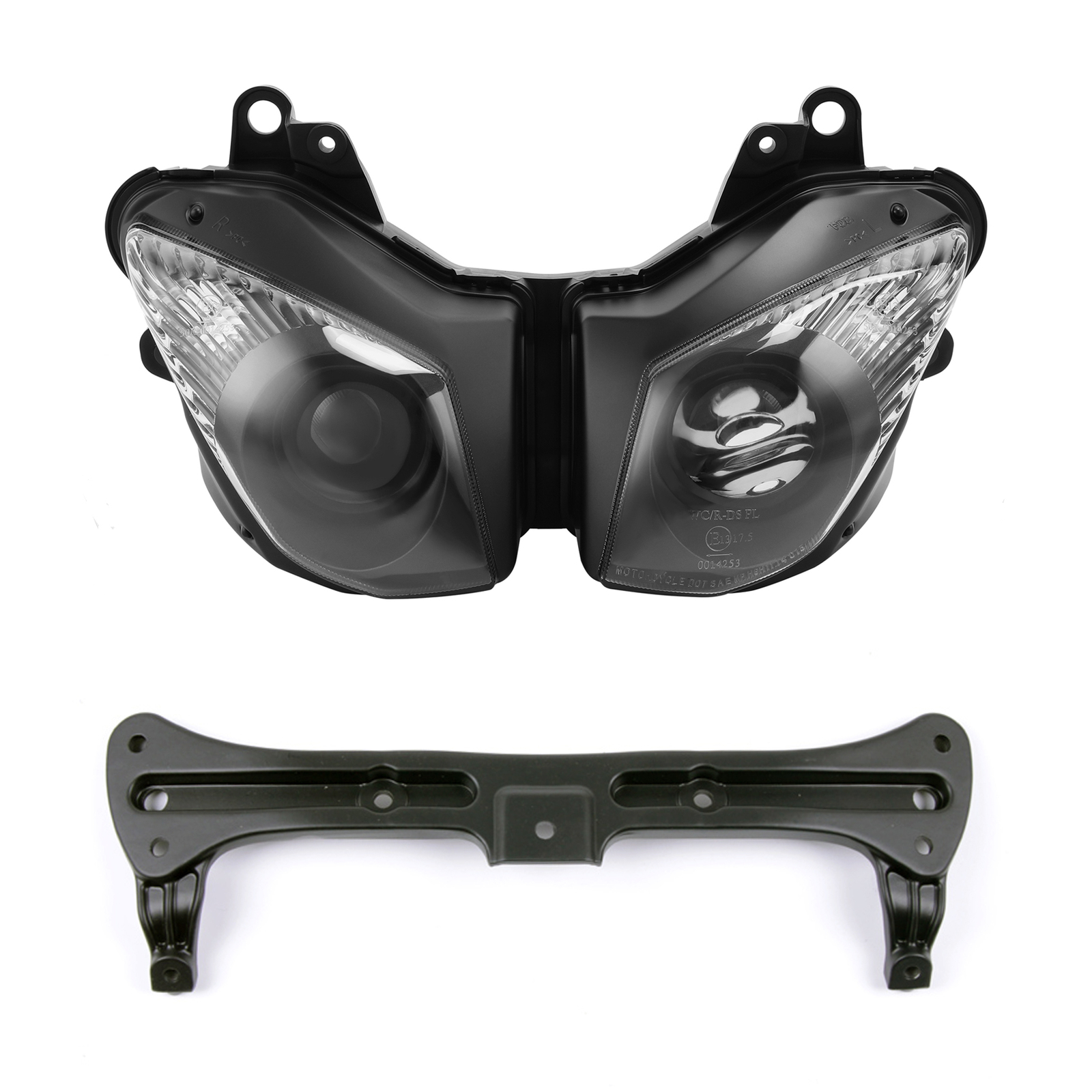 Headlight Assembly & Fairing Stay Bracket Fit For Kawasaki Ninja ZX10R 2008-2010