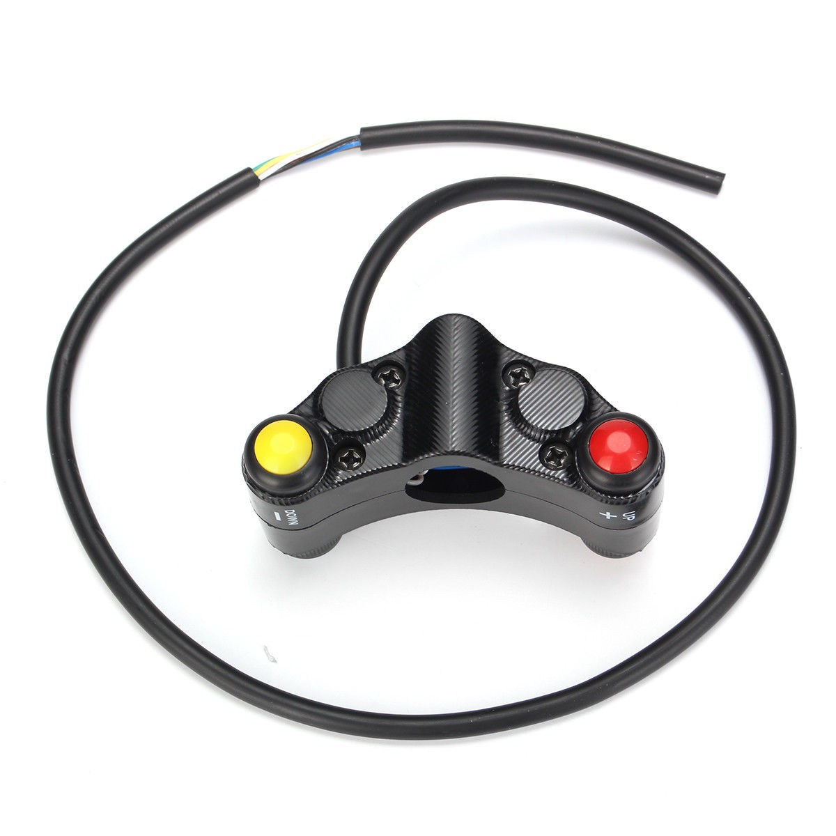 New Universal Motorcycle Race Bike Handlebar Switches Assembly 7 Button Array