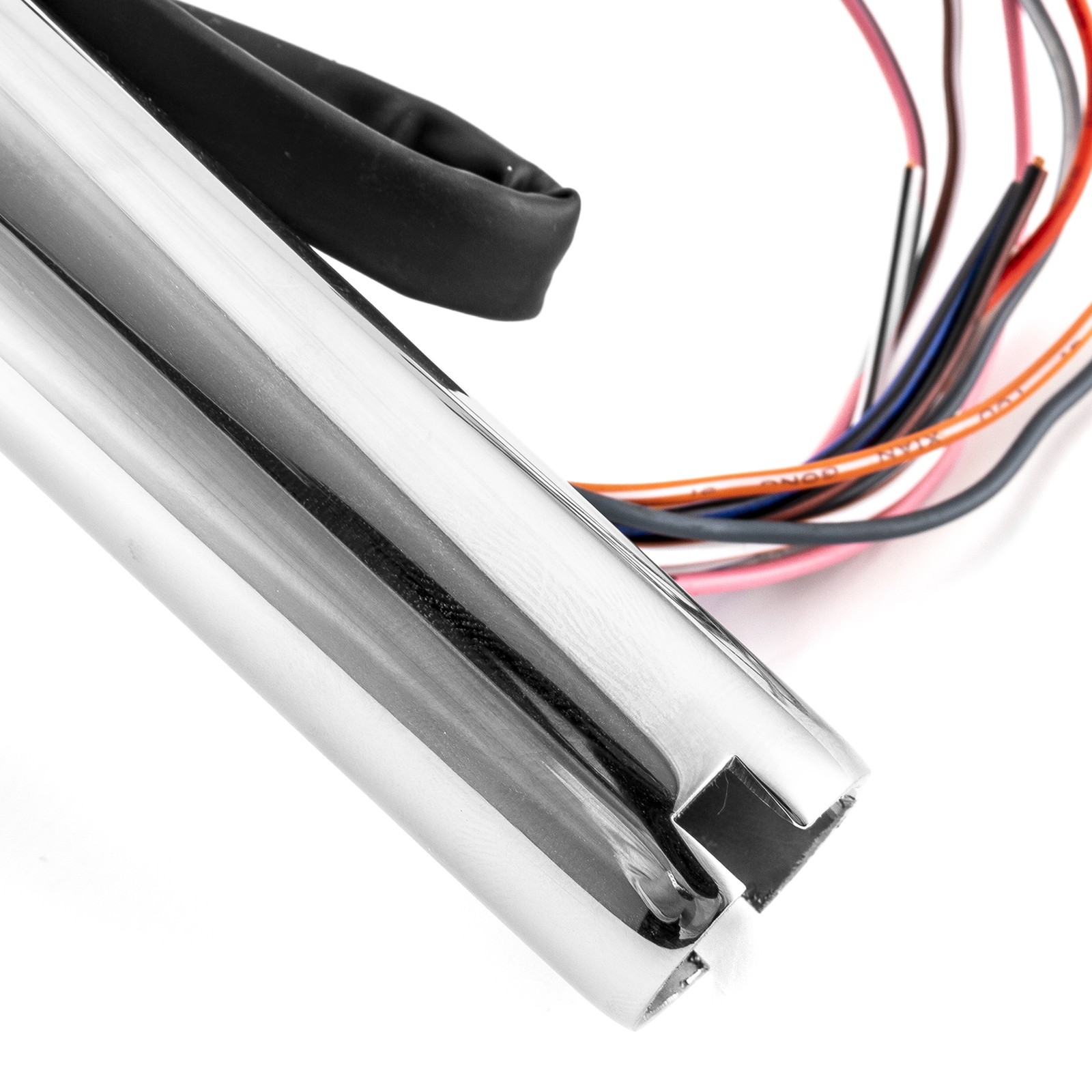 10″ Rise Chrome Pre-wired Ape handlebar For Harley Touring Street Electra Glide
