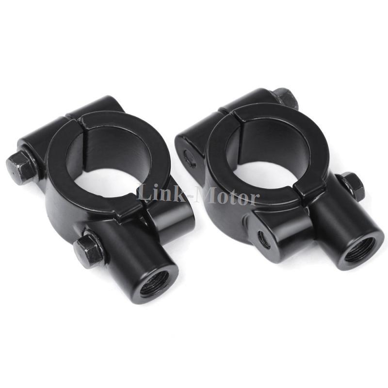 8mm 7/8″ 22mm Motorcycle Handle Bar Mirror Mount Adaptor Clamp Bracket Universal