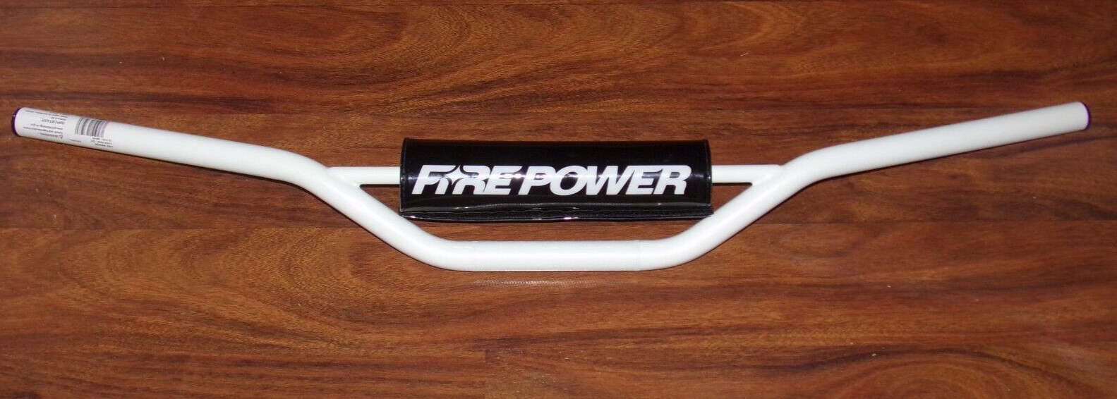 WHITE STEEL CR HIGH BEND DIRT BIKE MOTOCROSS MX HANDLEBARS, STEEL BARS
