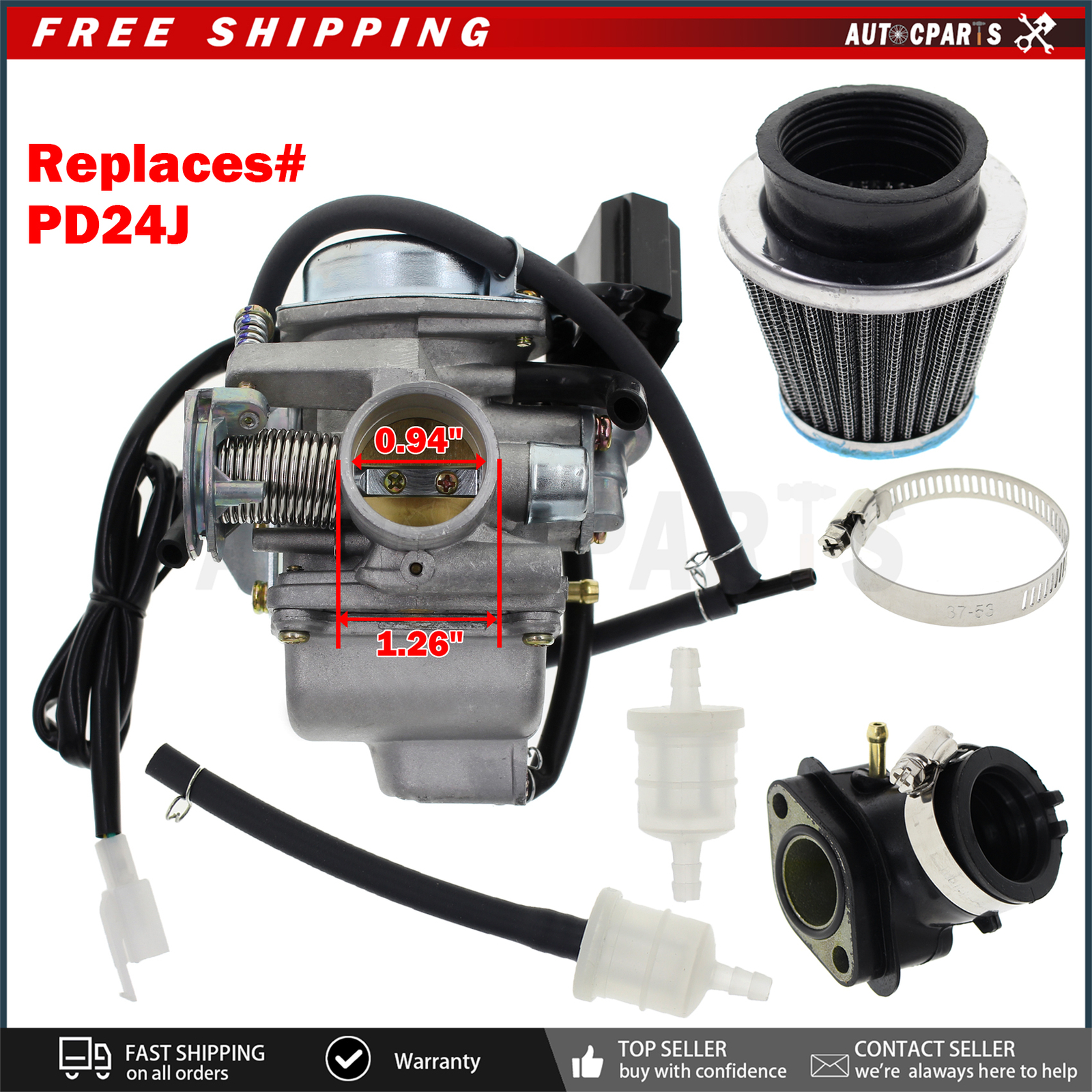 New GY6 Carburetor 32mm for GY6 150cc 250cc Moped Scooter KF Carb