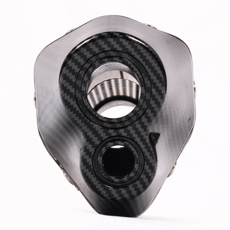 51mm Universal Motor Exhaust Tip Muffler Pipe Aluminum Carbon Fiber Paint 470mm