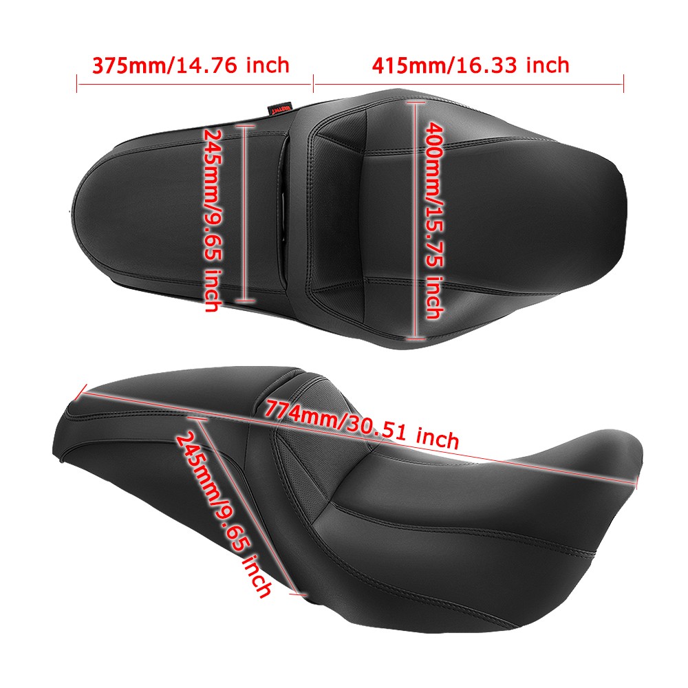 For Harley Road King 1998-2007 / Street Glide 2006 2007 Comfort Front Rear Seat
