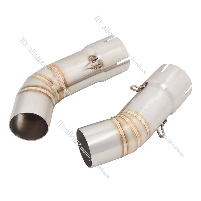For Ducati 848 1098 1198 Slip On Muffler Tips Exhaust Mid Link Pipe Right Left