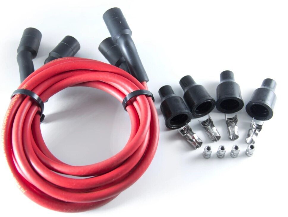 Dynatek Dyna Spark Plug Wire Set Harley Davidson Red 7mm Copper Core DW300