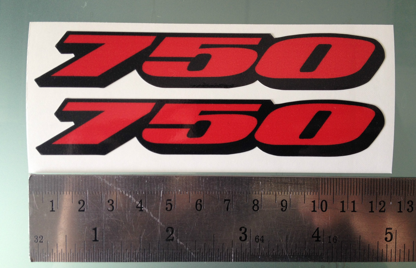 GSXR “750” Fairing Decals / Stickers (NEW DESIGN) (Any Colour)