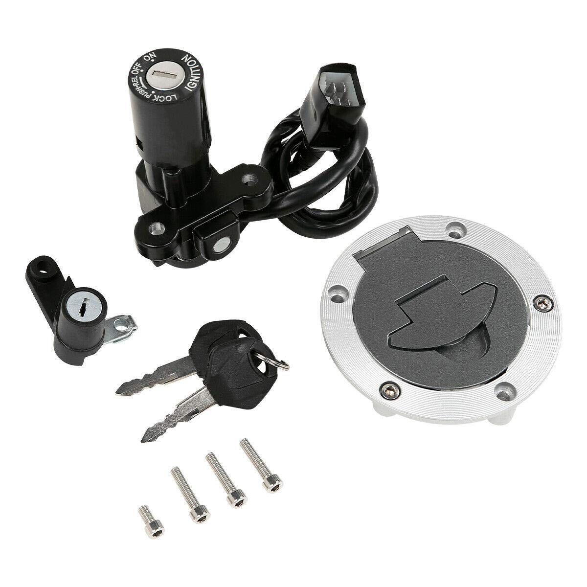 Ignition Switch Lock Gas Cap Key Set For Yamaha YZF-R3 2015-2023 R6 2008-2016