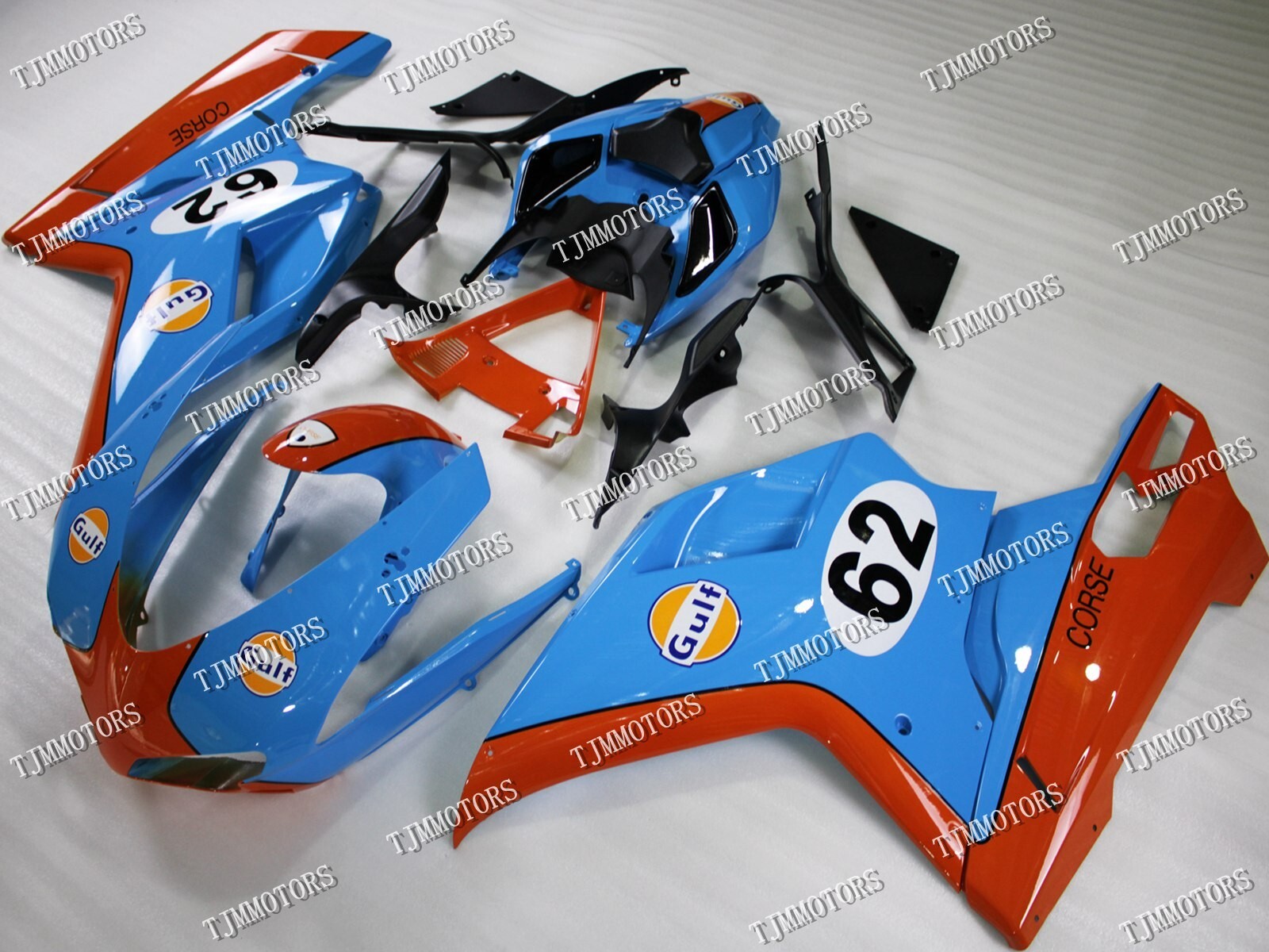 For Ducati 1198/1098/848 07-11 Orange Blue ABS Injection Mold Bodywork Fairings