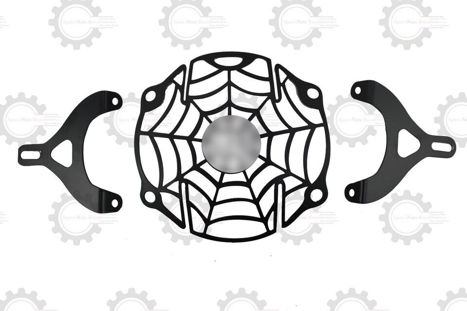 Fit For Royal Enfield “Super Meteor 650 Black Rust Proof Spider Headlight Grill”