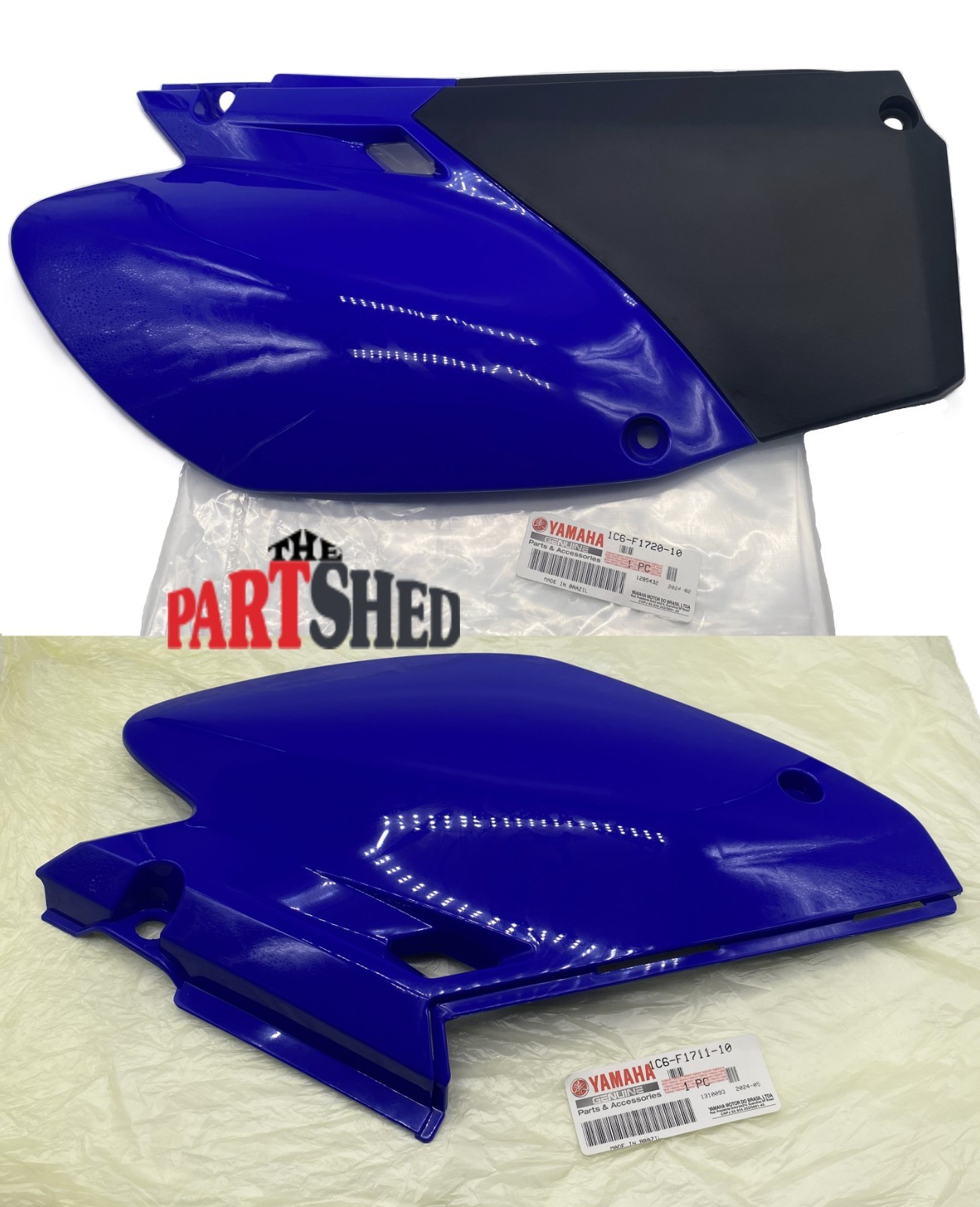 2005-2026 Yamaha TTR230 Left & Right Side Fender Set Covers Blue OEM TTR-230