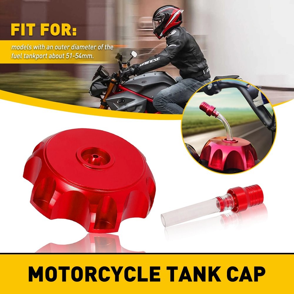 Fuel Cap Tank Gas Vent Air Breather Valve Tube Bike Motorcycle Red/Blue/Black D