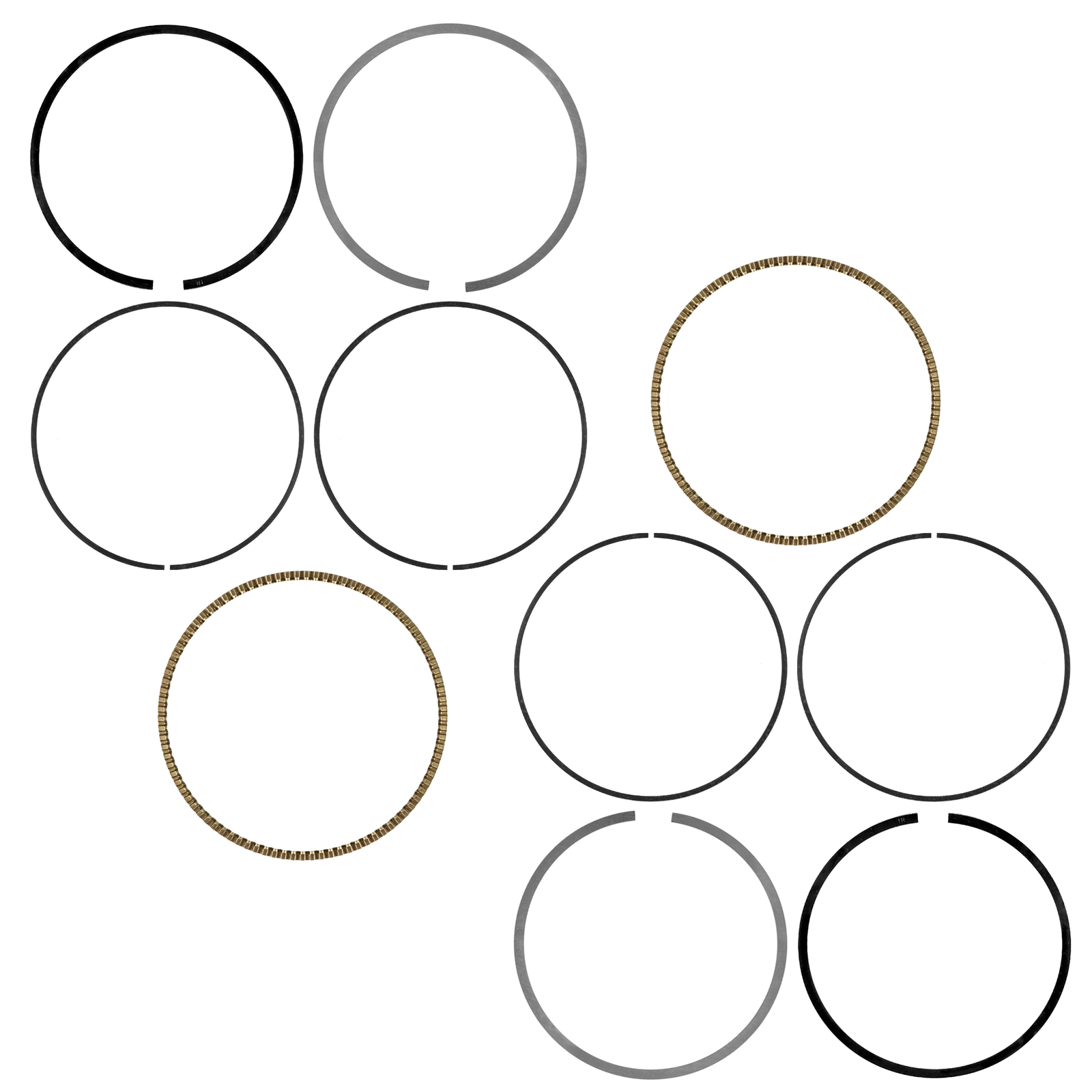 Caltric Piston Ring Set For Yamaha V Star 650 XVS650 1998-2011 2013-2016 QTY 2