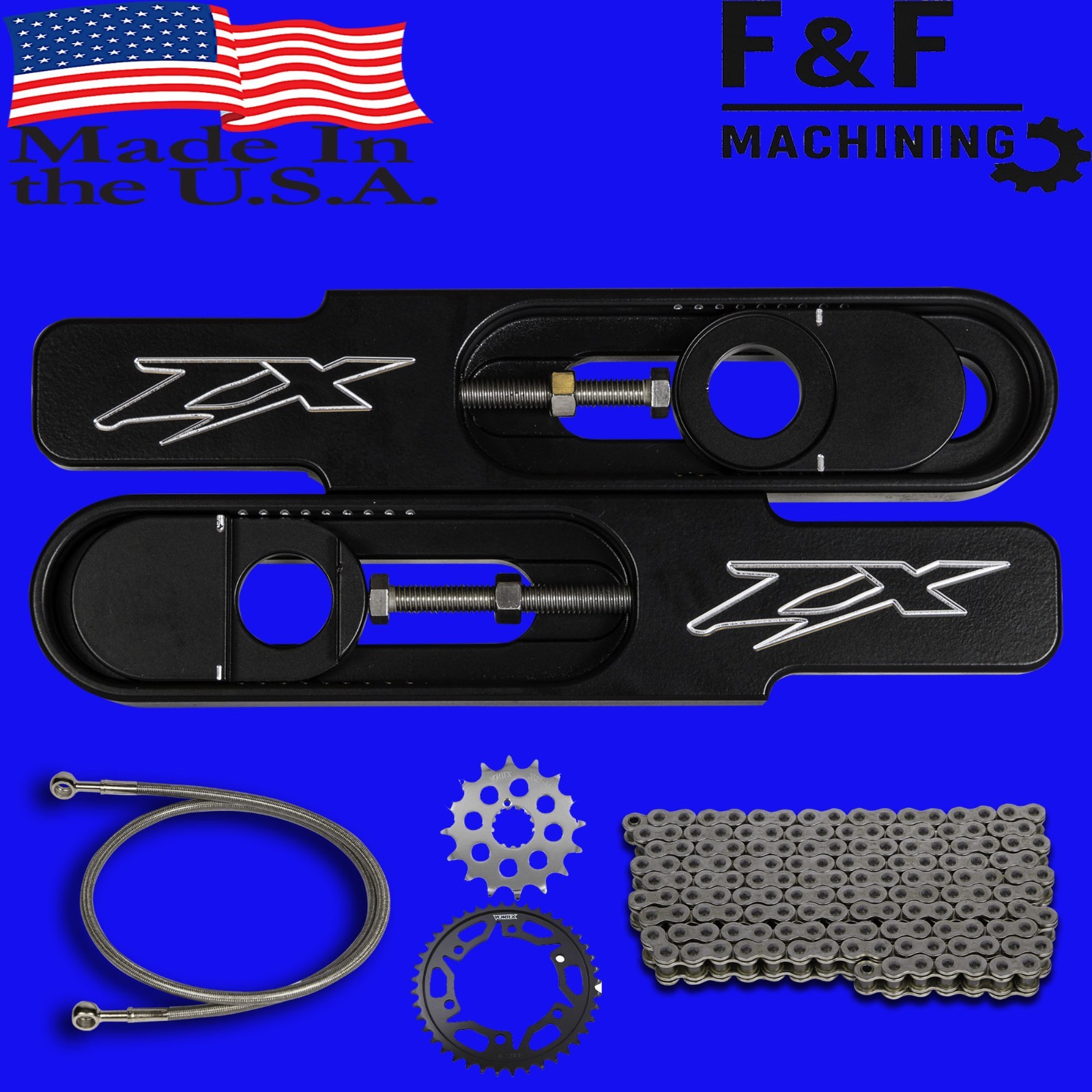 2007-2008 Ninja ZX-6r Drag Race swingarm extension Kit “Made In The USA