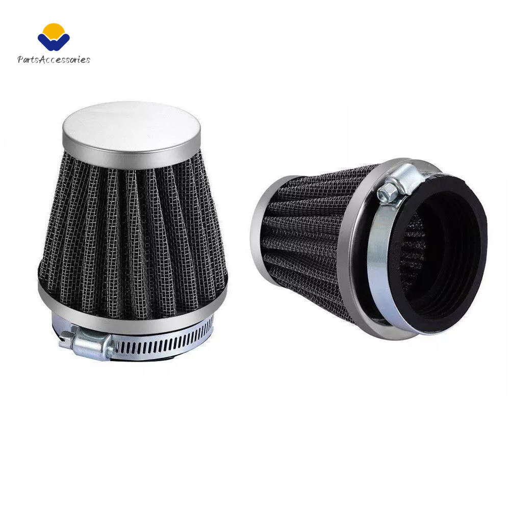 2x 54mm Air Filter Pod Cone Cleaner Universal Motorcycle For Honda Yamaha Suzuki
