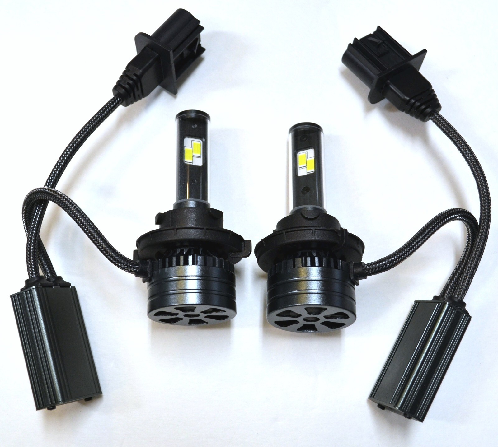 LED Kit F15 140W 9008 H13 4300K Stock Two Bulbs Headlight High Low Beam Upgrade