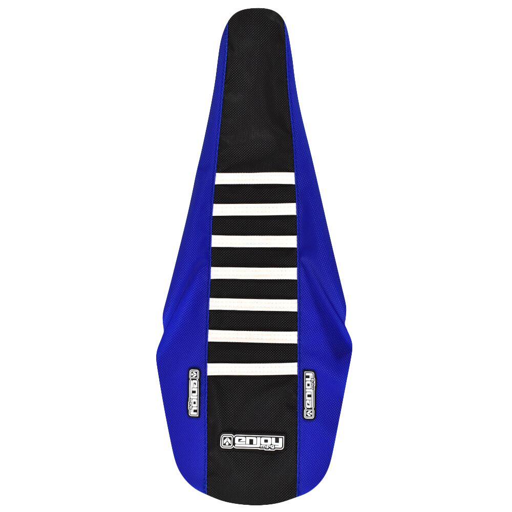 2002-2014 Yamaha YZ 125/250 Seat Cover By Enjoy MFG BLUE BLACK WHITE RIBS #67