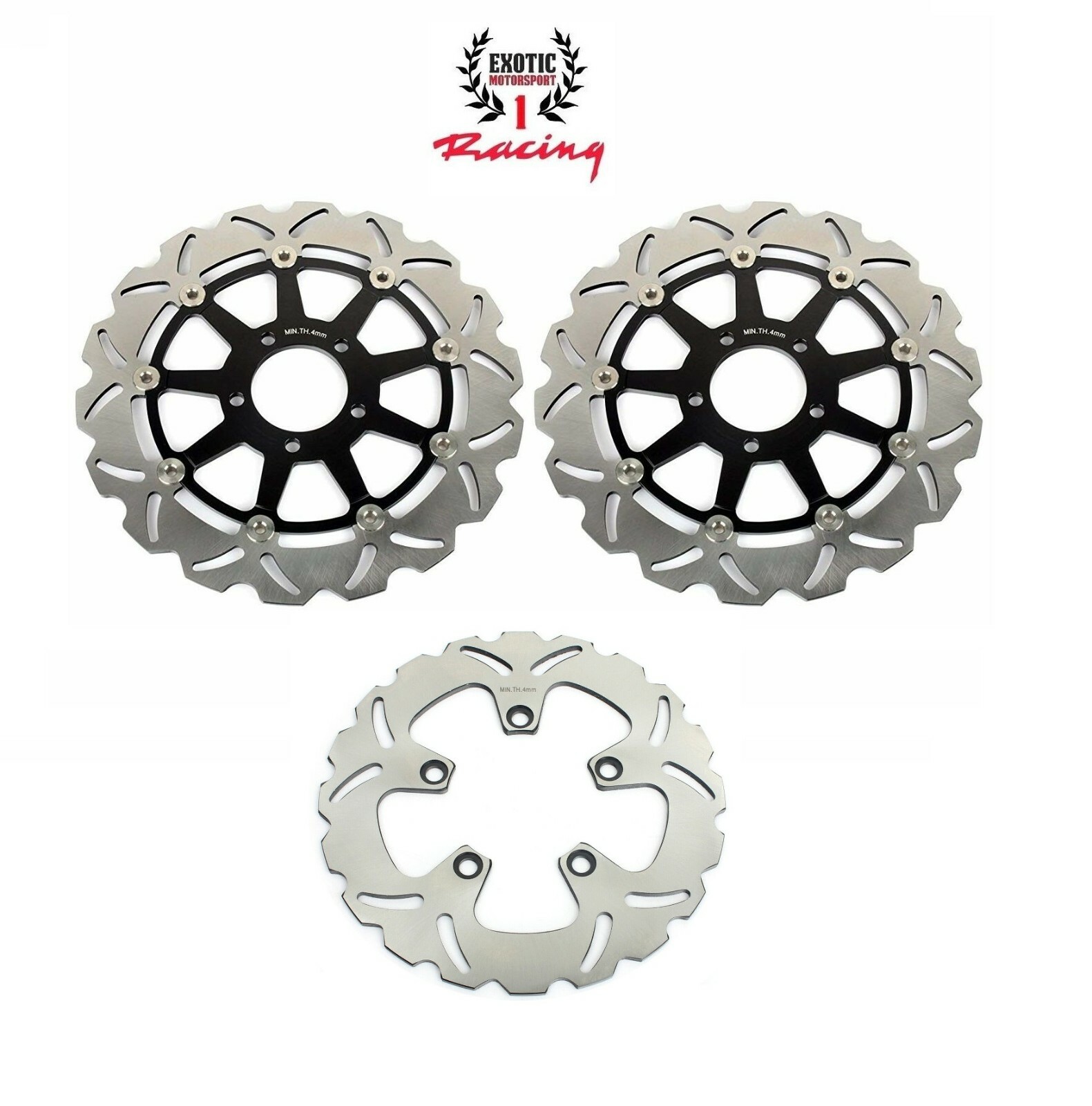 Front & Rear Brake Disc Rotors and Pads Set For Suzuki Hayabusa 1300 1999-07