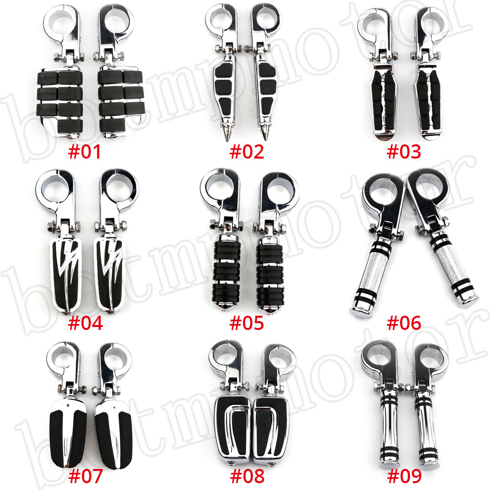 1-1/2″ 1.5 inch Motorcycle Engine Guard Highway Foot Pegs for Harley-Davidson