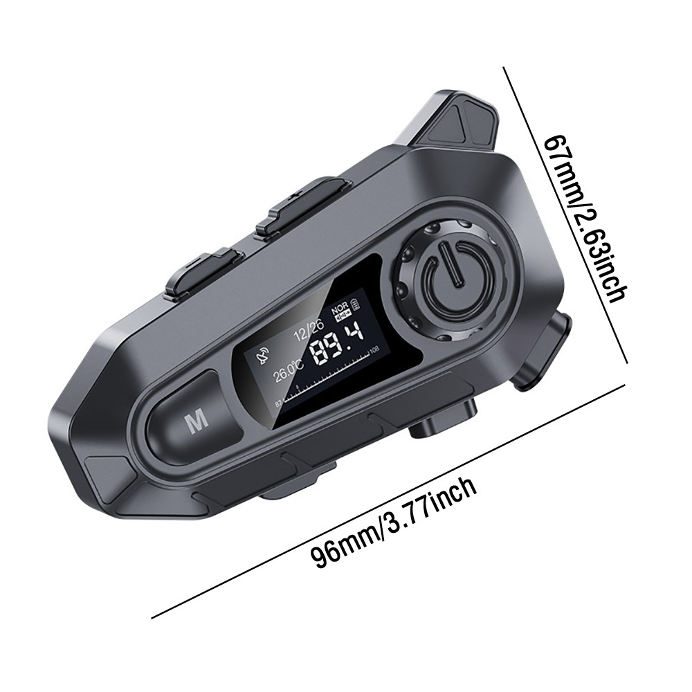 Bluetooth Motorcycle Helmet Intercom Wireless Motorbike Waterproof Headphone NEW