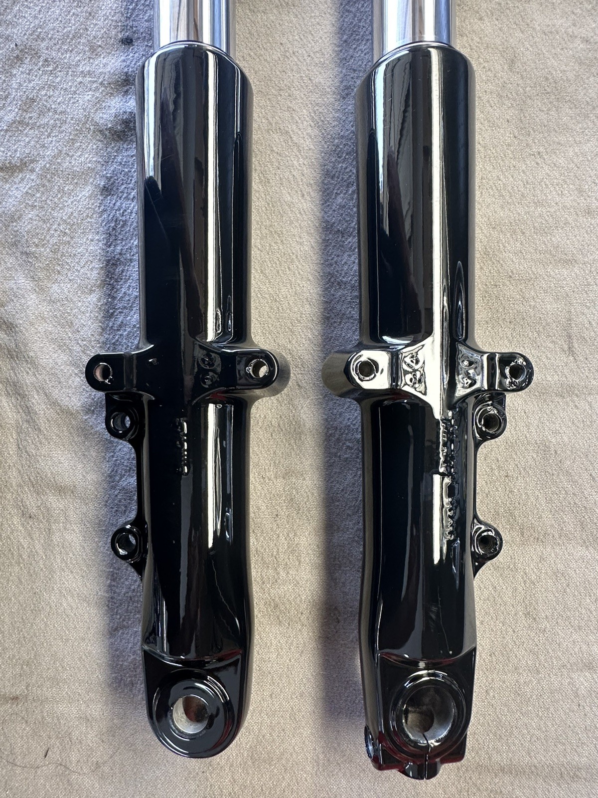 GP Suspension 25mm Fork Cartridge and legs for 2014-2022 Harley Touring 49mm.