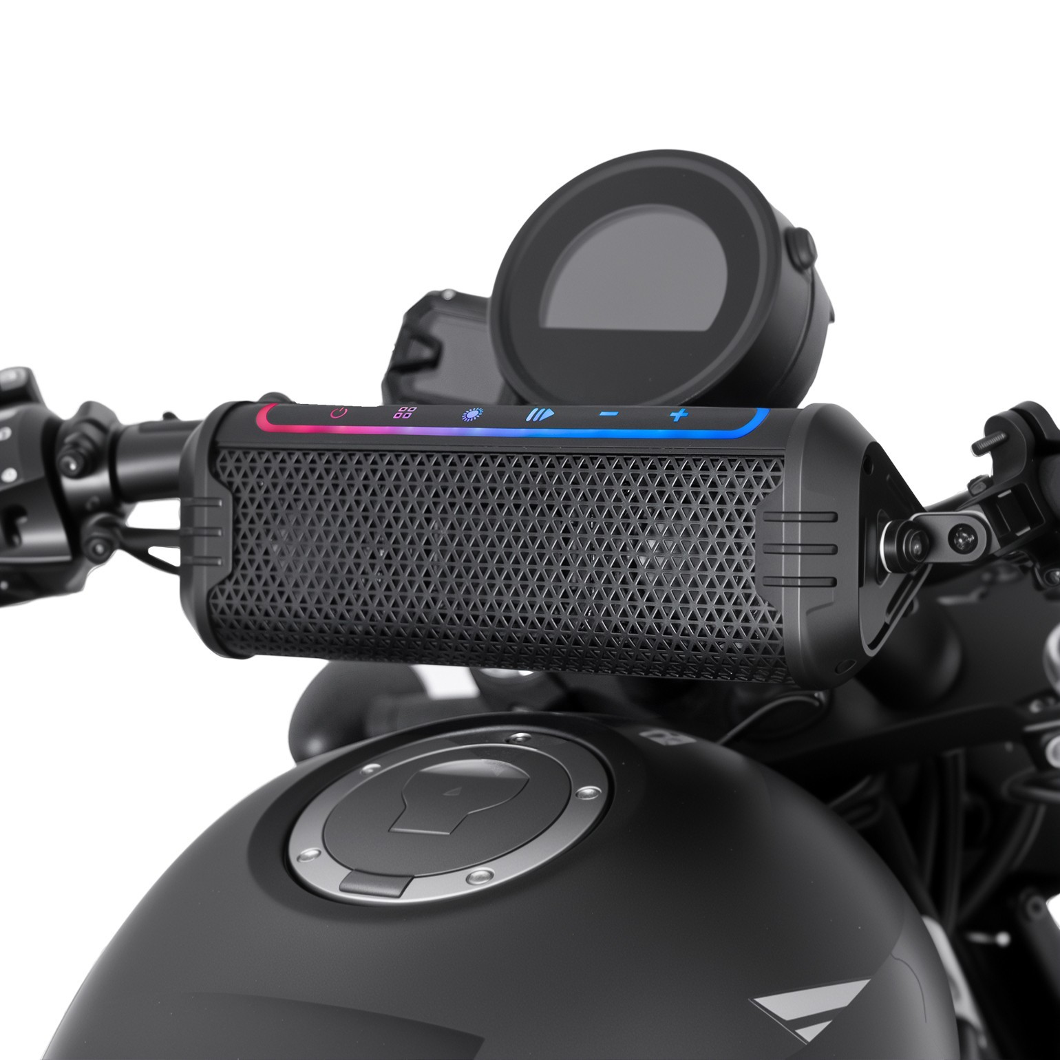 Bluetooth Motorcycle Stereo Speakers Soundbar Audio System 7/8-1.25” Handlebar