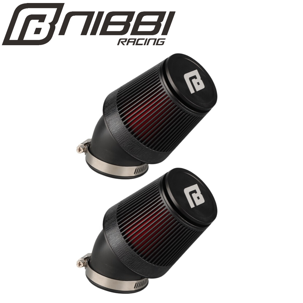NIBBI 2pcs 48mm Washable Air Filter Pod For Honda CB350 CB360 CB450 CB500T CL
