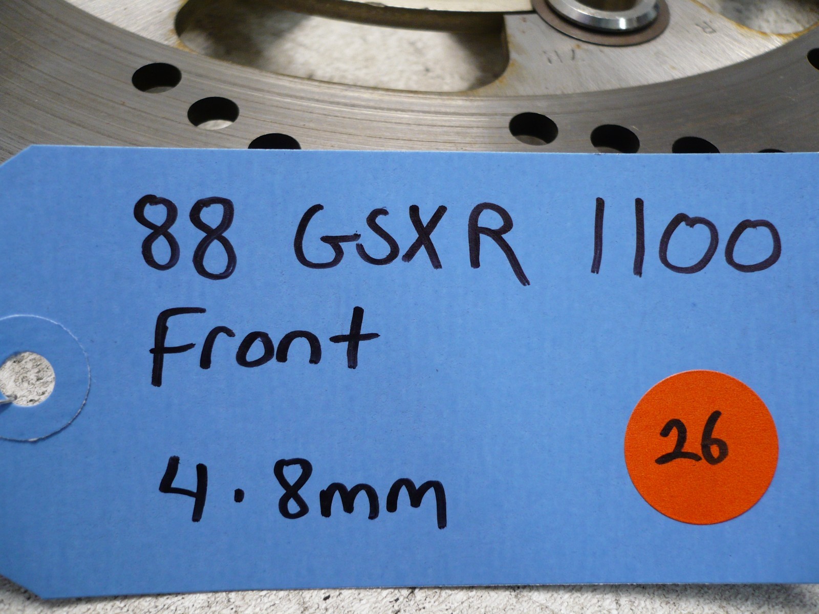 Suzuki 88 1988 GSXR1100 GSX R1100 Front brake rotor disc disk 4.8mm