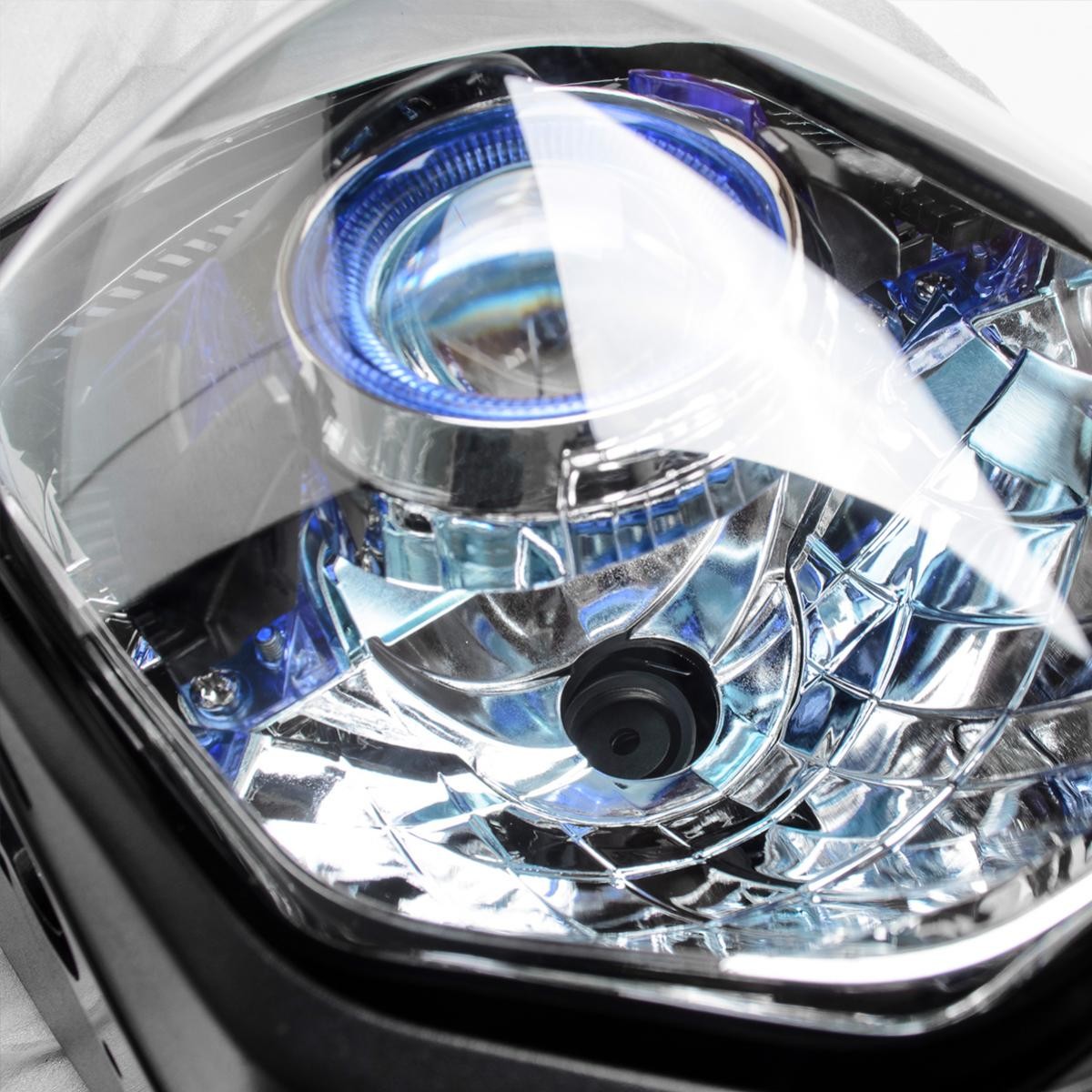 For Honda Grom MSX125 TDM Projector Headlight unit Head light with Blue Ring msx