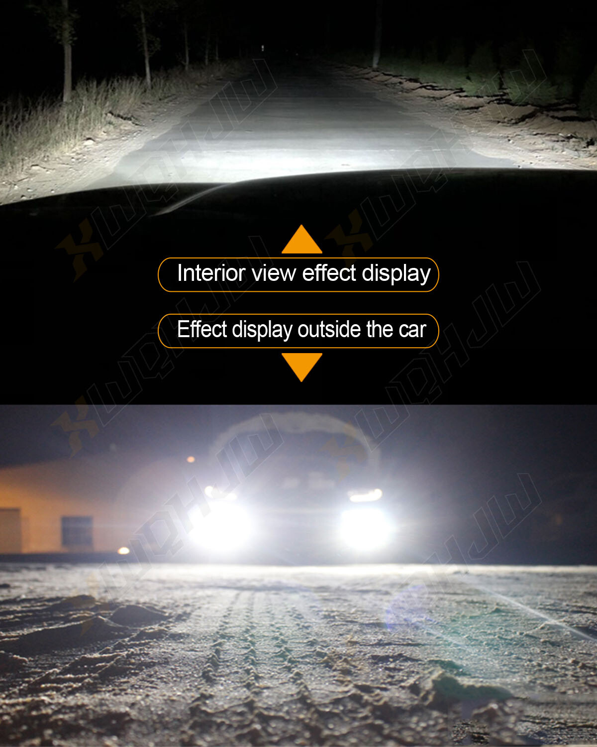 LED High/Low Beam Conversion Kit H7 XWQHJW Bulbs Super Bright White 6000K 2Pcs