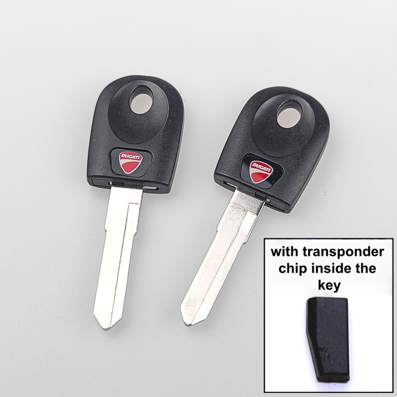 2PCS Key Ducati with Chip for Cloning 59840331A Monster Hypermotard SuperSport