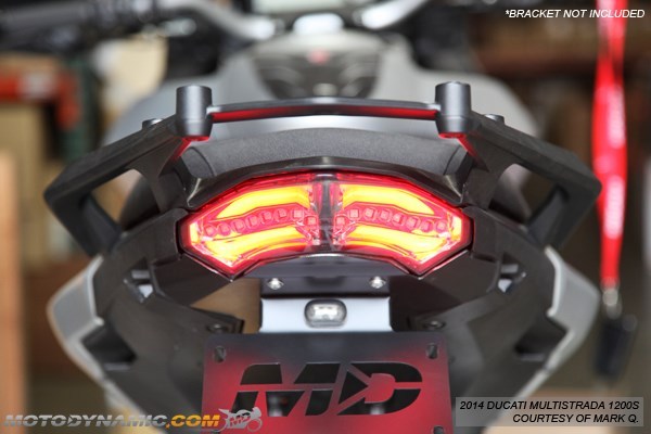 2010-2014 Ducati Multistrada 1200 SEQUENTIAL Turn Signals LED Tail Light SMOKE