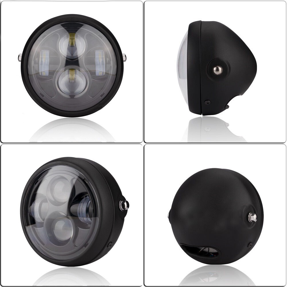 Universal Motorcycle 6.5″LED Headlight Headlamp Hi/Lo for Harley Bobber Chopper