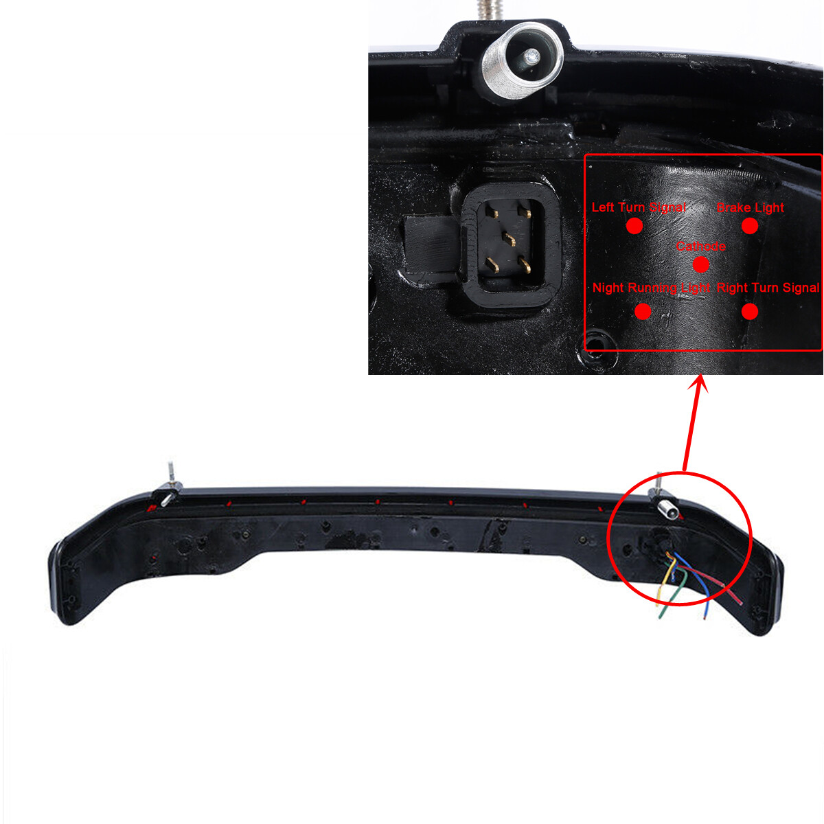 Brake Turn Tail Side Lights & Wiring Harness For Harley Tour Pack Touring 14-24