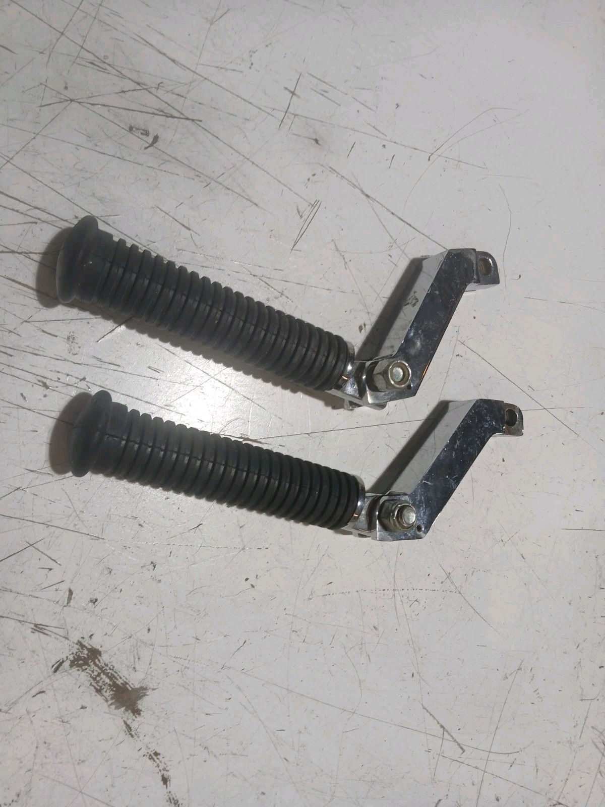 Pair Offset Foot Peg Extension Chrome Brackets Harley Davidson