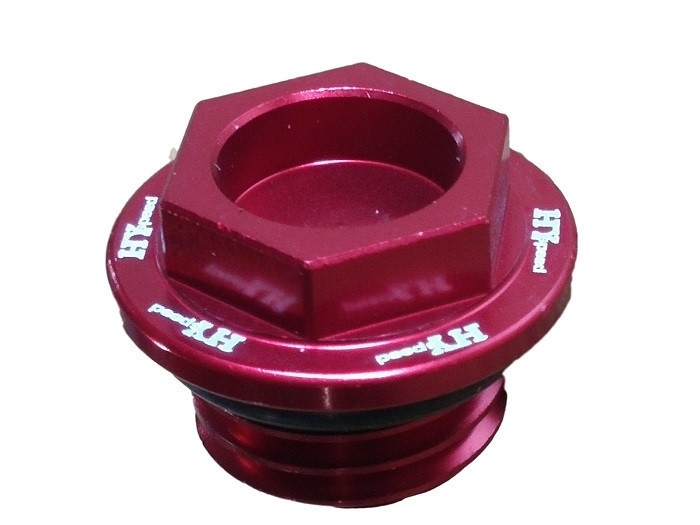 HYspeed Oil Filler Plug Cap Red Aluminum Billet Alloy Bolt 19-0001