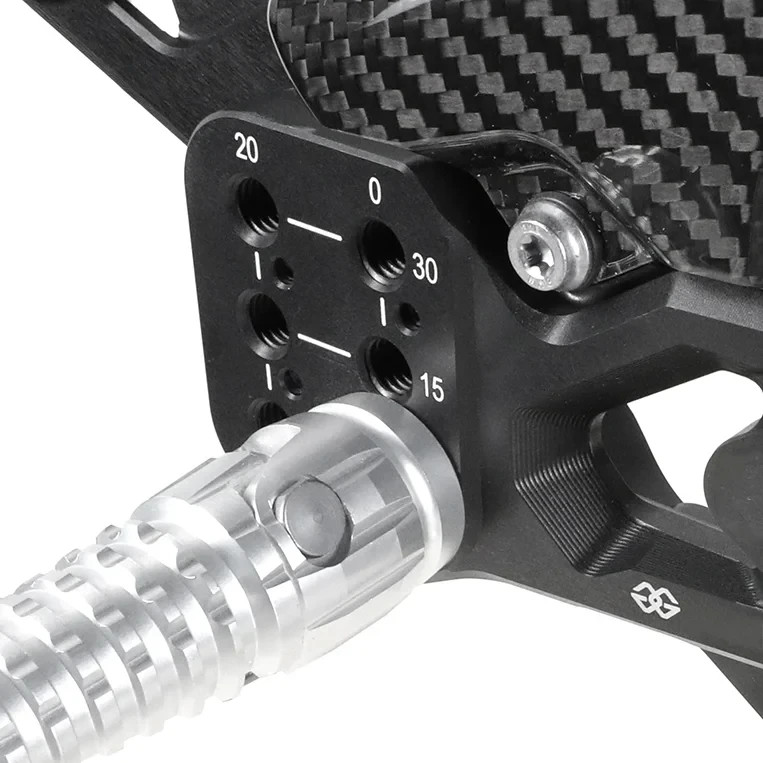 CNC & Carbon Adjustable Rear Footpegs Rearsets For BMW S1000RR M1000RR 2019-2025