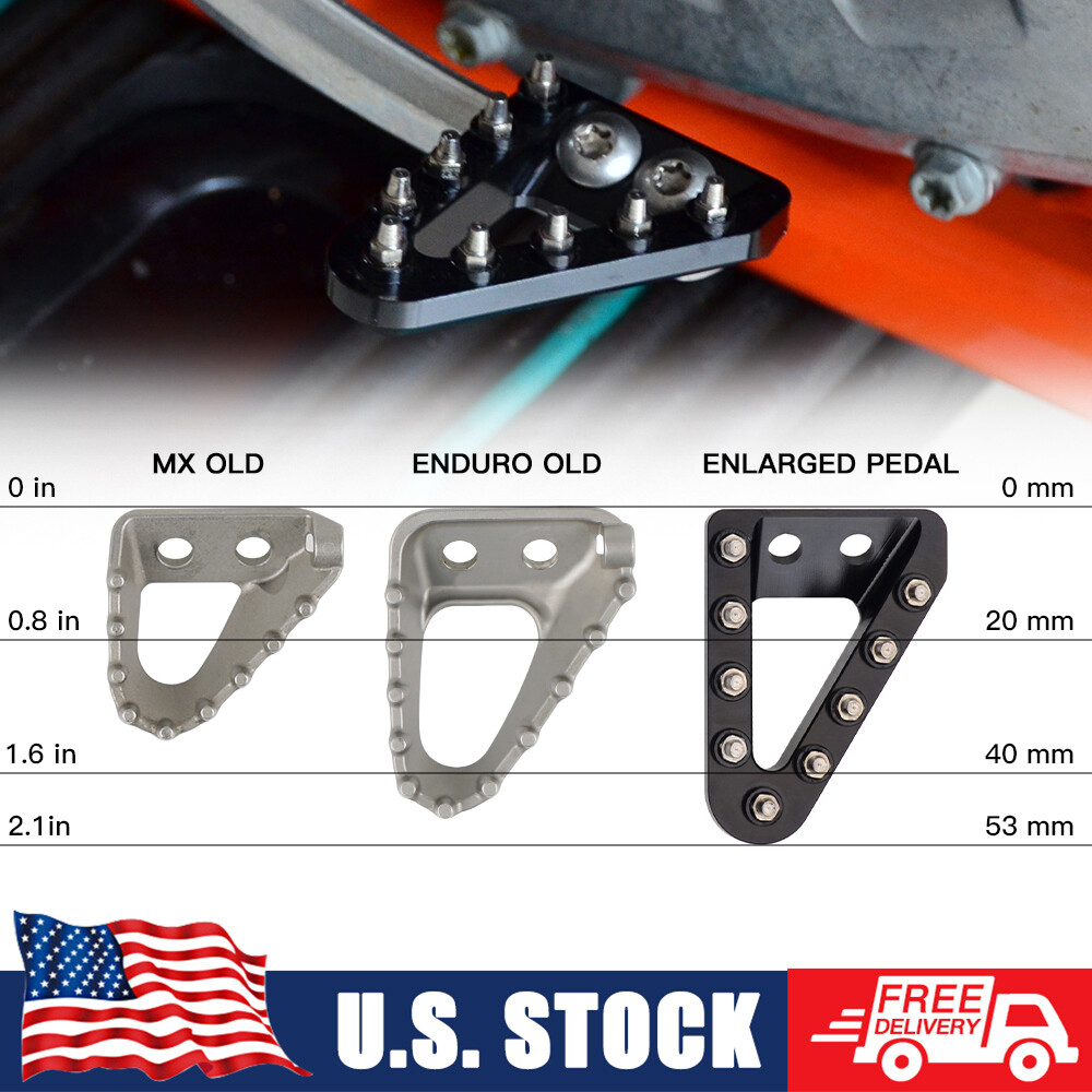 NICECNC Wide Brake Pedal Tip For KTM 125 250-500 XC F XCW SX F EXC F 2017-2023