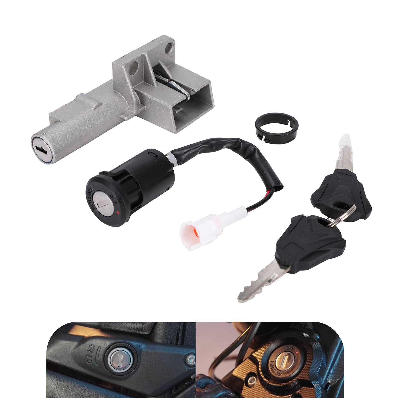 JFG RACING Ignition Key Switch for Surron Light Bee,Lock Set Cylinder OEM