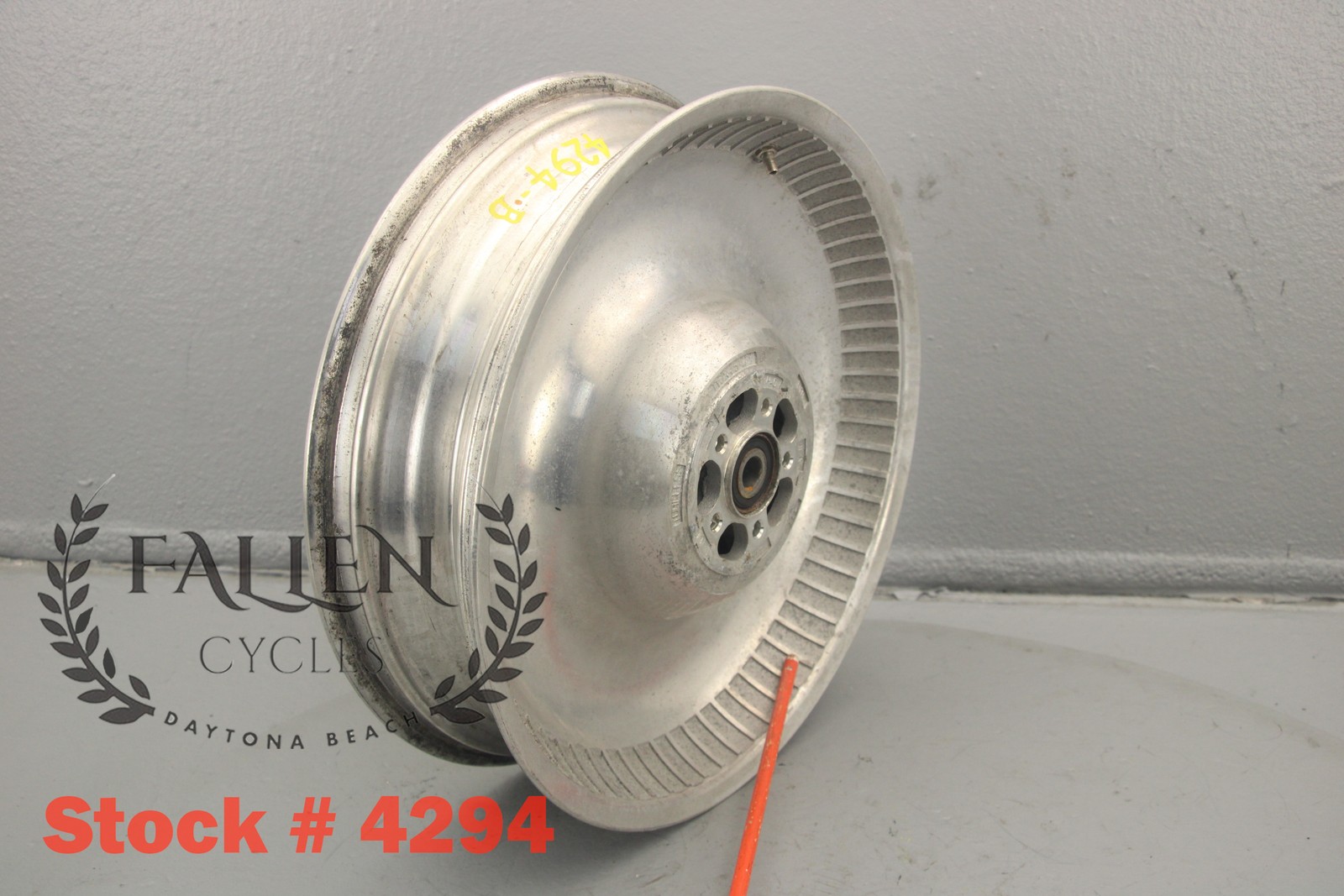 2006 Harley Softail Deuce 17″ x 4.5″ Back Rear Wheel Rim 3/4″ DISK #4294