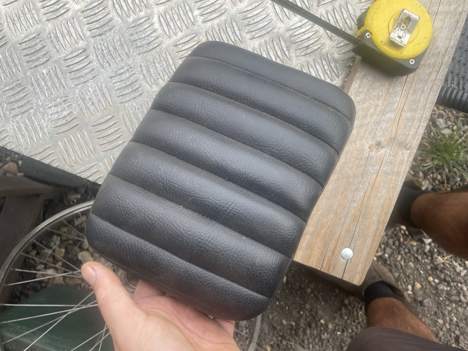 Harley Davidson Triumph Chopper Bobber Rigid Pillion Pad As Shown Passenger Pad