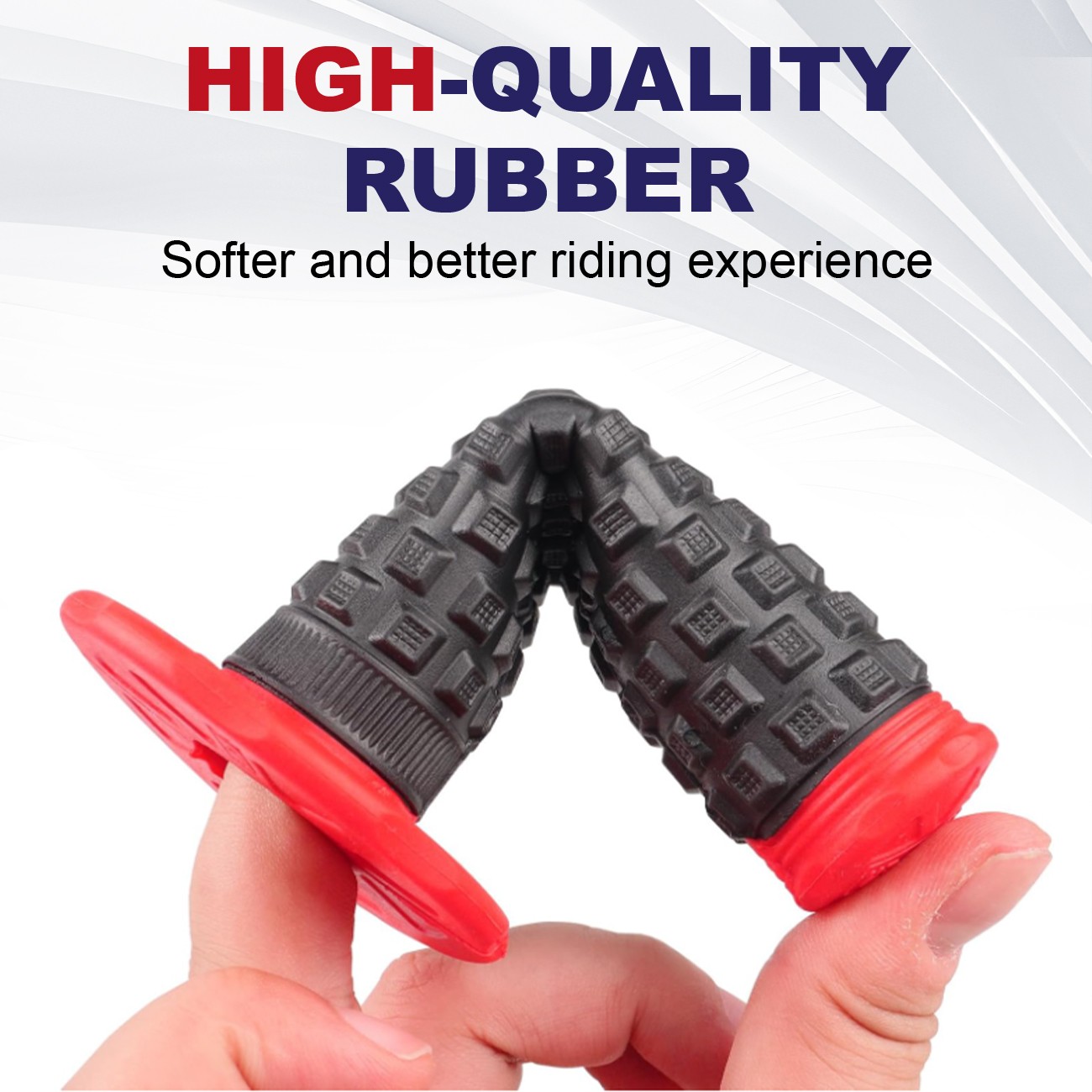 2PCS 7/8″ 22mm Handlebar Grip Soft Rubber Comfort Racing Grips for CRF150F XR 50
