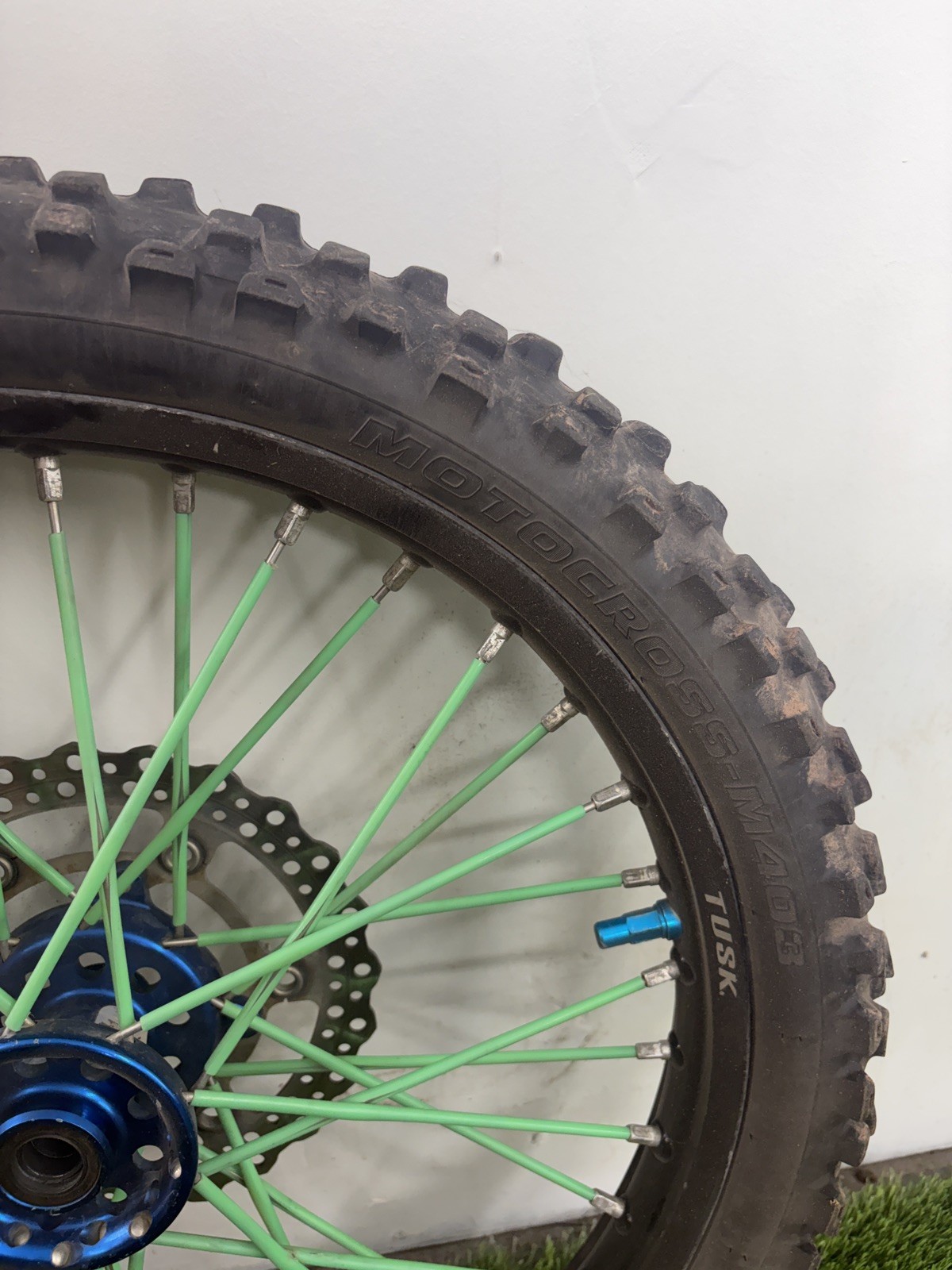2012 06-18 KX450F KX250F KX250 TUSK IMPACT FRONT WHEEL HUB RIM ROTOR 21×1.60