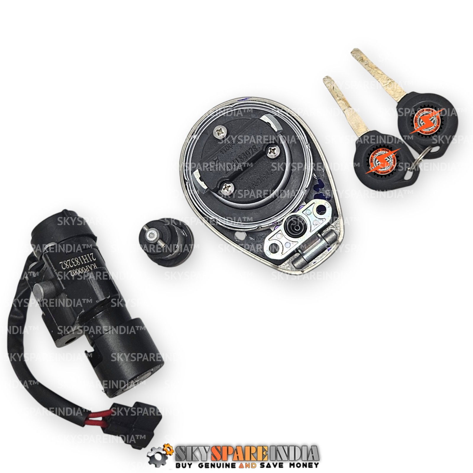 Common Key Lock Set Compatible With Royal Enfield Hunter 350cc RAP00025/A