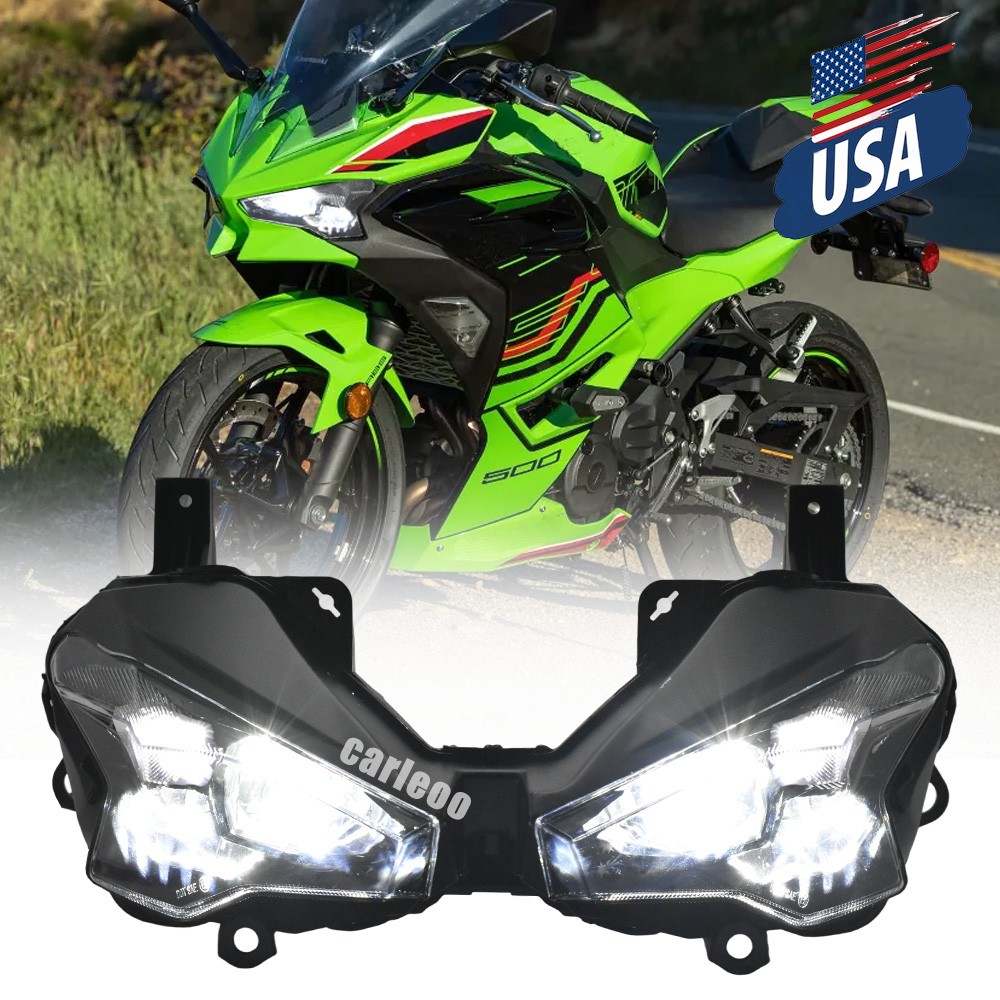 LED Headlight Assembly For Kawasaki NINJA 500/ Ninja 500 SE ABS EX500 2024 2025